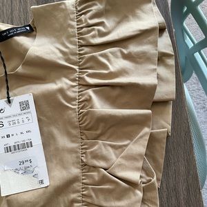 Zara ruffled sleeveless dress